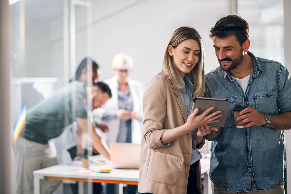Business advisory professionals collaborating